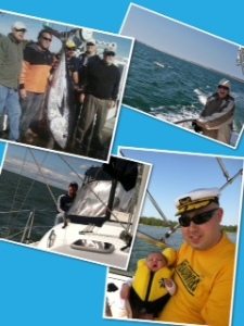 Carefree Boat Club father boat collage  
