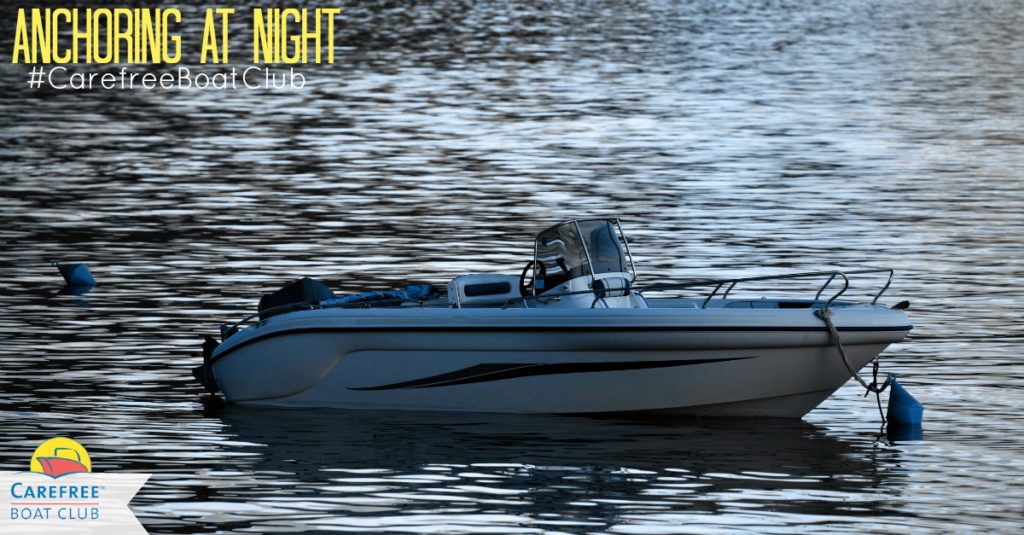 Carefree Boat Club Anchoring At Night  
