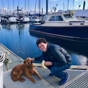 Carefree Boat Club Member with Dog 