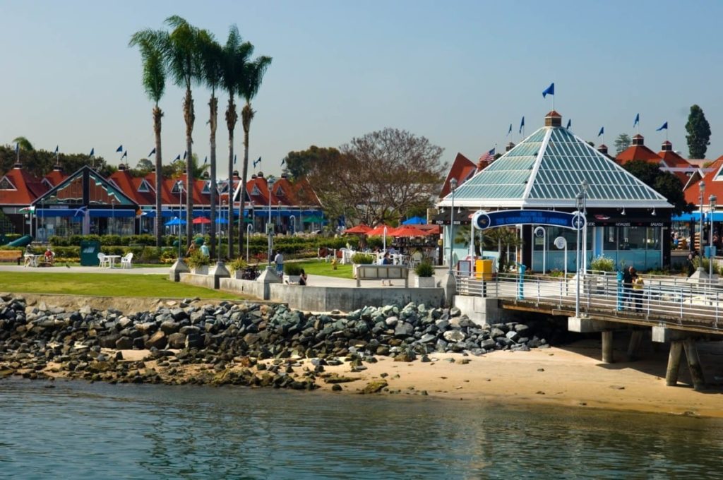 Coronado-Ferry-Landing-shops-bayside - Carefree Boat Club
