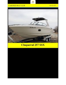 Carefree Boat Club Chaparral Sales Sheet PDF  