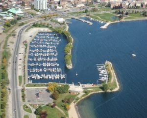 Carefree Boat Club City of Barrie Marina arial2 