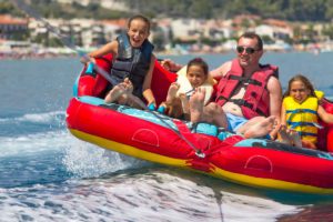 Carefree Boat Club Family ride on the sea  