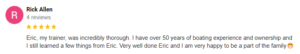 Carefree Boat Club Eastern CT - Training Reviews  