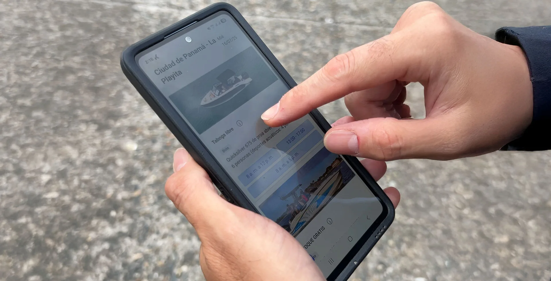 Reserva fácil desde la app